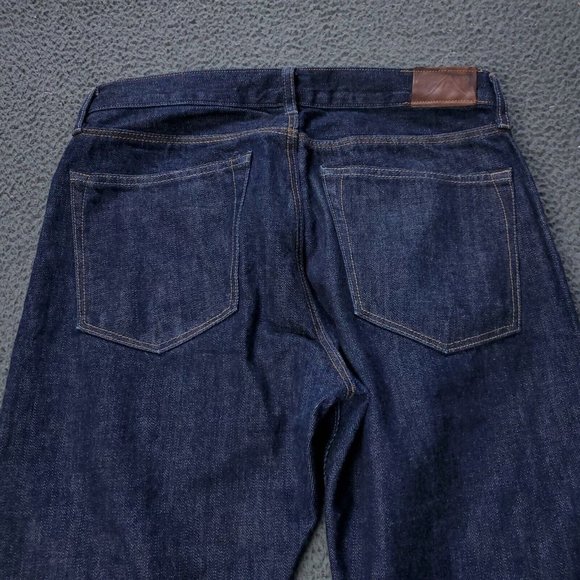 J. Crew Vintage Slim Fit Button Fly Jeans Cotton Blue Mens Size 30x30 - Picture 9 of 10